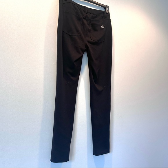 Women's MICHAEL Michael Kors Black Stretchy Skinny Mid-rise Pants, Size 4 - Picture 7 of 12